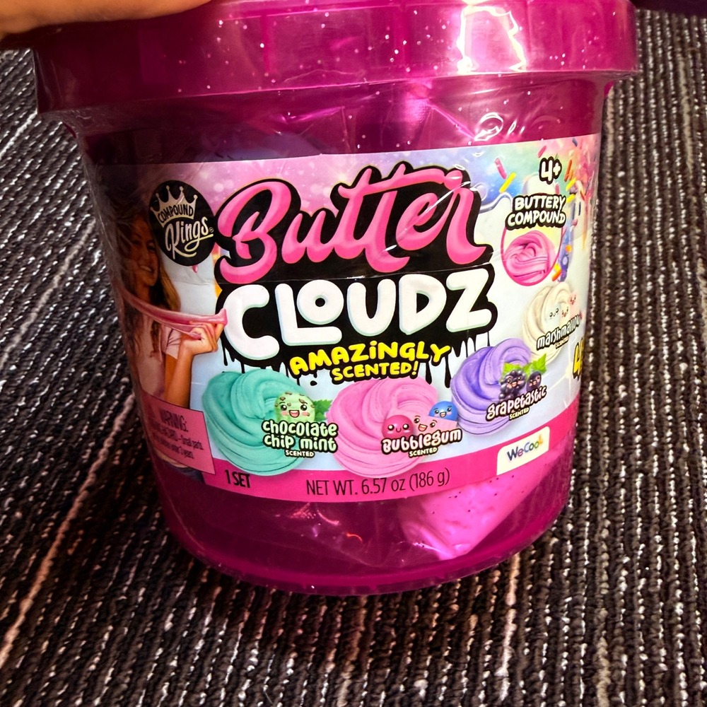 Compound Kings Butter Cloudz Kids 6.57oz New Scented Slime Compound Bucket